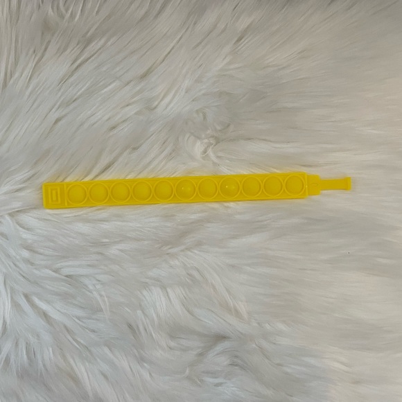 Solid Colored Bubble Push Pop Silicone Bracelet - Picture 2 of 3